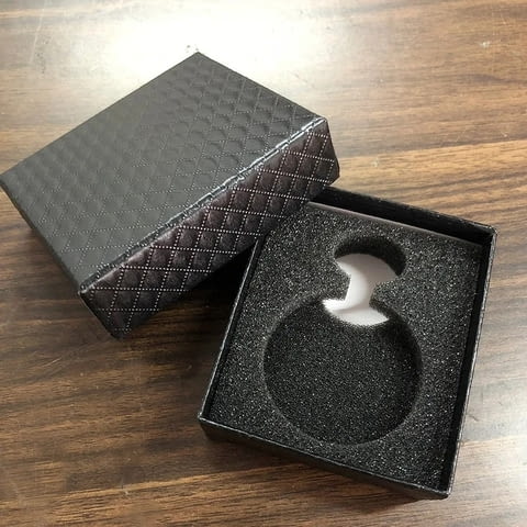 Кутия за джобен часовник подаръчна черна верижка механичен подарък - снимка 1