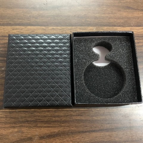 Кутия за джобен часовник подаръчна черна верижка механичен подарък - снимка 2