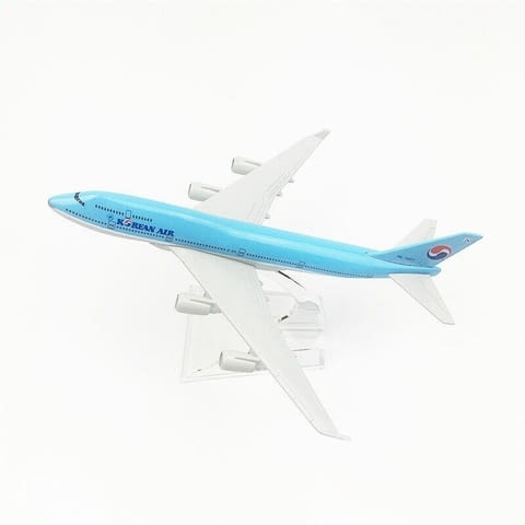 Бойнг 747 самолет модел макет Korean Air метален лайнер, град Радомир | Образователни / Занимателни - снимка 2