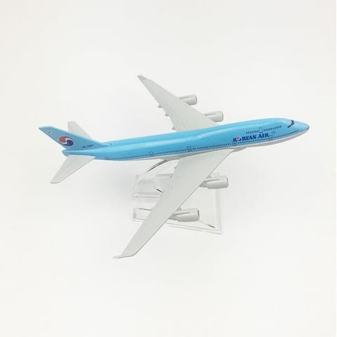 Бойнг 747 самолет модел макет Korean Air метален лайнер, град Радомир | Образователни / Занимателни - снимка 3