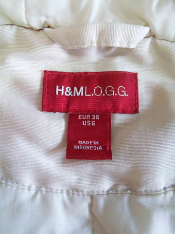 Дамско яке H&M L.O.G.G. S, Слонова кост, Полиестър - град Русе | Дамски Дрехи - снимка 4