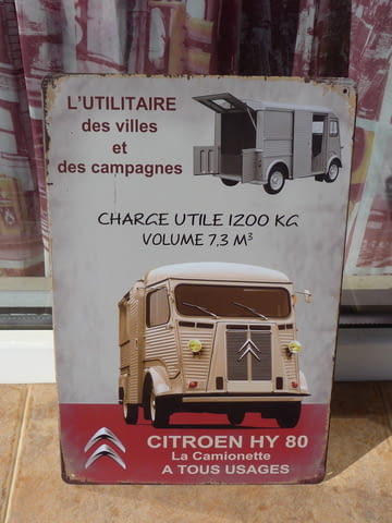 Метална табела кола Citroen HY 80 Ситроен камион бус, град Радомир | Рекламни Материали - снимка 1