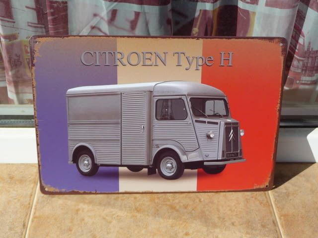 Метална табела кола Citroen Type H Ситроен камион бус пикап, city of Radomir - снимка 1