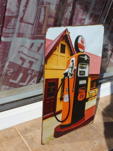 Метална табела кола колонка за бензин дизел газ бензинджия пистолет - снимка 2