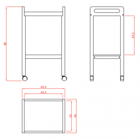 Спа количка Basic 50 x 39 x 86 см - city of Sofia | Barber - снимка 2