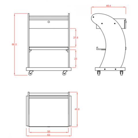 Спа количка Support 63 x 48, 5 x86, 5 см - city of Sofia | Barber - снимка 2