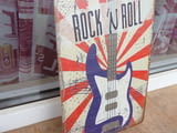 Метална табела музика Rock 'n roll рок енд рол китара декор