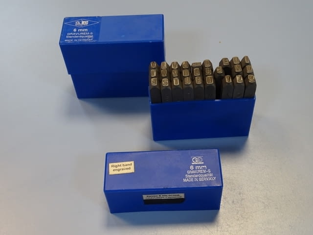 Комплект шлосерски букви-латиница 6 mm Gravurem-S 58-61 HRC, град Пловдив - снимка 1