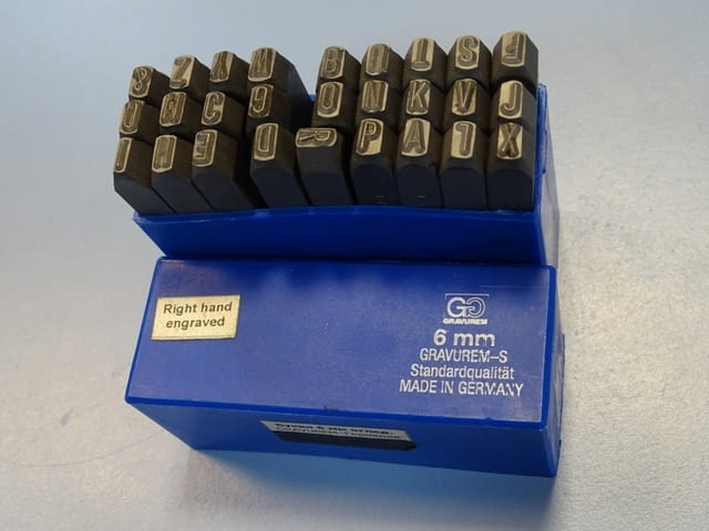 Комплект шлосерски букви-латиница 6 mm Gravurem-S 58-61 HRC, град Пловдив - снимка 6