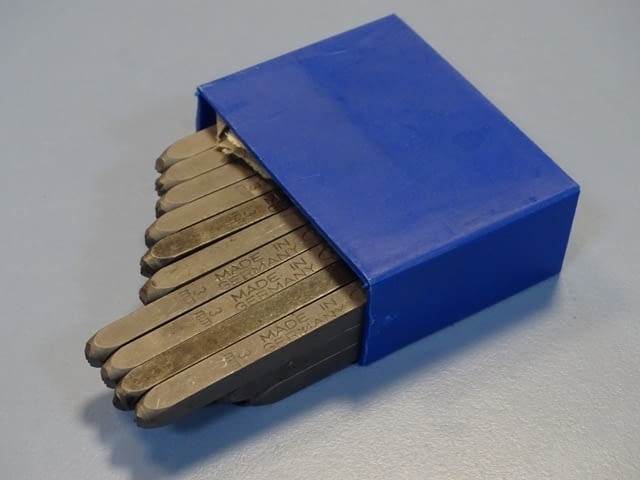 Комплект шлосерски букви-кирилица 3 mm Gravurem Cyrillic Alphabet 58-61 HRC - снимка 3