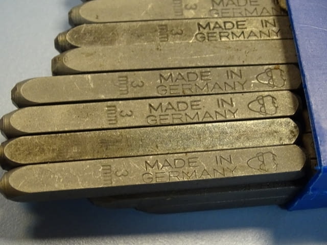 Комплект шлосерски букви-кирилица 3 mm Gravurem Cyrillic Alphabet 58-61 HRC - снимка 4