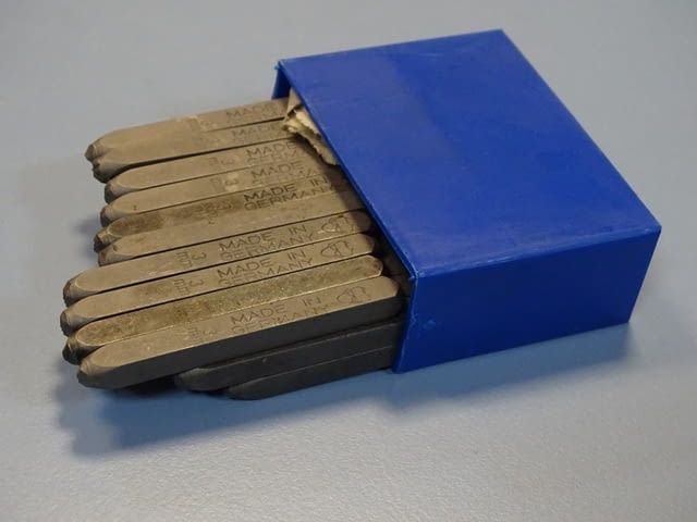 Комплект шлосерски букви-кирилица 3 mm Gravurem Cyrillic Alphabet 58-61 HRC - снимка 5