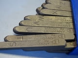 Комплект шлосерски букви-латиница 3 mm Gravurem-S 58-61 HRC