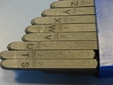 Комплект шлосерски букви-латиница 2 mm Gravurem-S 58-61 HRC