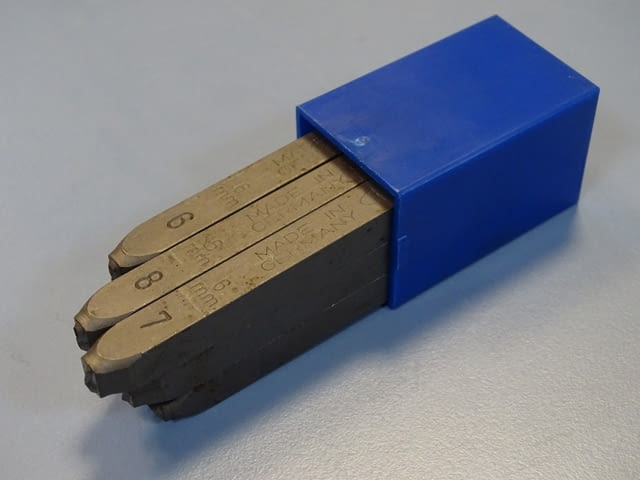 Шлосерски цифри за набиване Gravurem-S 6 mm, 3 mm, 2 mm 58-61 HRC - снимка 3