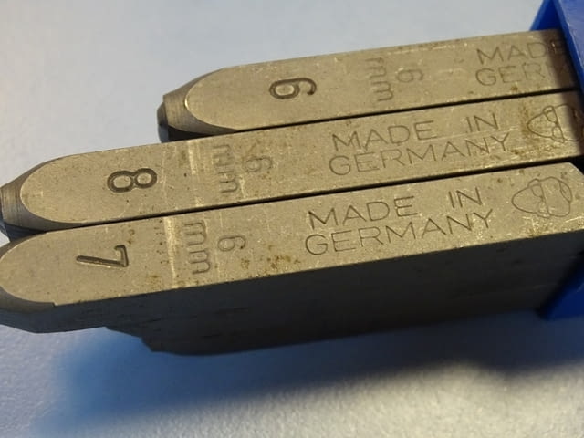 Шлосерски цифри за набиване Gravurem-S 6 mm, 3 mm, 2 mm 58-61 HRC - снимка 4