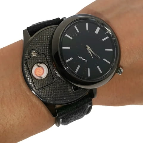 Нови часовници със запалка противовятърна зареждат се с USB 2 в 1 - снимка 2