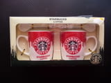 Starbucks Coffee две порцеланови чаши за кафе с лъжички нови