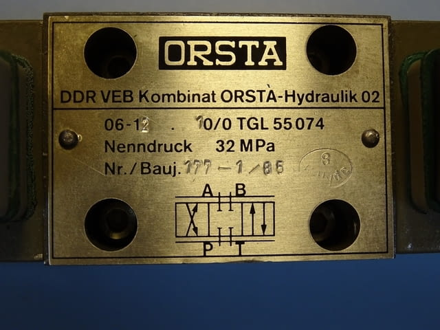 Пропорционален хидравличен разпределител Orsta 06-12.10/0 TGL55074 Proportional valve - снимка 3