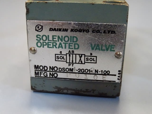 Хидравличен разпределител Daikin DSOM4-2G012N-100 solenoid valve 100V - снимка 2