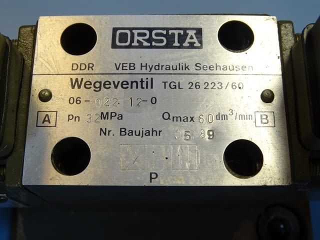 Хидравличен разпределител Orsta 06-022.12-0 TGL26223/60 Hydraulic valve - снимка 3