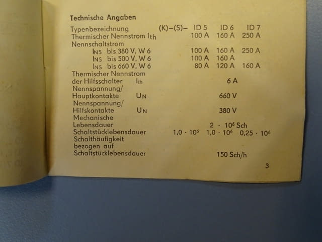Контактор DDR VEB ID5 contactor TGL20457 100A 660V, city of Plovdiv | Industrial Equipment - снимка 8