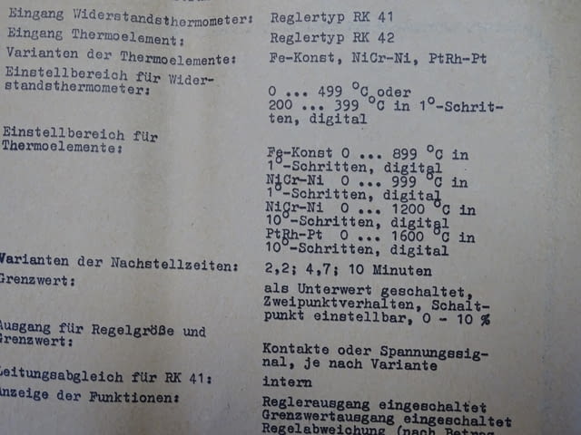 Терморегулатор VEB WETRON WEIDA RK41 PDPI 220V 0/499°C, град Пловдив | Промишлено Оборудване - снимка 7