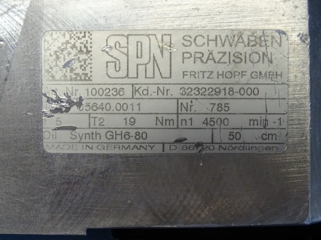 Мотор редуктор MITSUBISHI HC-MFS43-S13 AC servo motor SPN 05640.0011 worm gear box - снимка 5