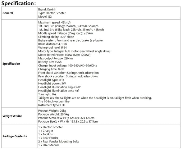 Електрически скутер/тротинетка KuKirin G2 800W 15AH - град Разград | Други - снимка 9