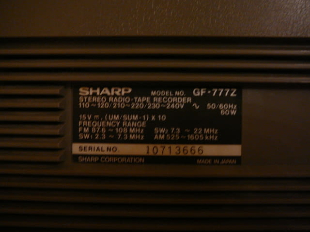 Sharp gf-777z - град Пазарджик | Ресийвъри / Усилватели - снимка 12