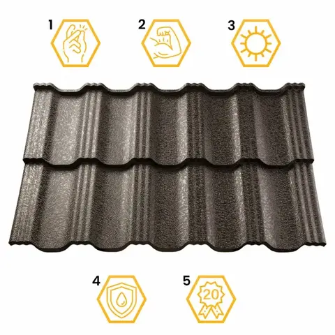 Метални керемиди покритие Кристал - село Мартен | Строителни Материали - снимка 1