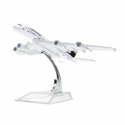 Еърбъс 380 самолет модел макет Lufthansa метален A380 летище, град Радомир - снимка 5