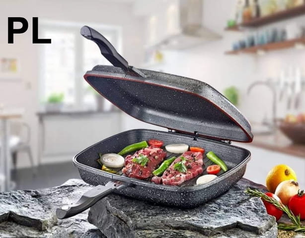 Лят алуминиев двоен тиган 32x7.5 см, Goldmann, city of Sofia | Household Goods - снимка 3