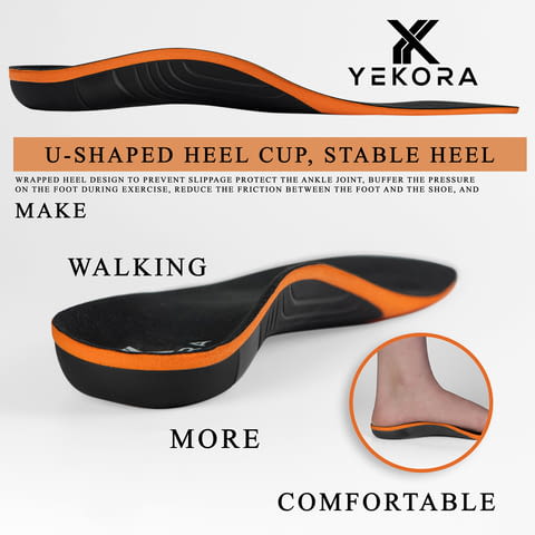 Ортопедични стелки YEKORA Ortho Plus плоскостъпие дюстабан паднал свод - снимка 12