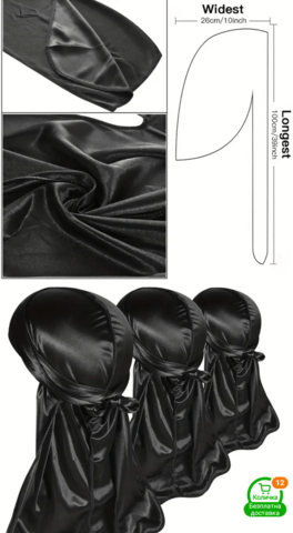 Улична мода дю раг бандана - град Монтана | Аксесоари за Коса - снимка 2