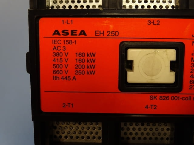 Контактор ASEA EH250 contactor 270A 600VAC coil 220V/50Hz, град Пловдив | Промишлено Оборудване - снимка 3