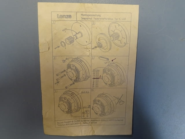 Електромагнитна спирачка Lenze 14.448.12.0.1.0 Electromagnetic Brake 190V - снимка 9