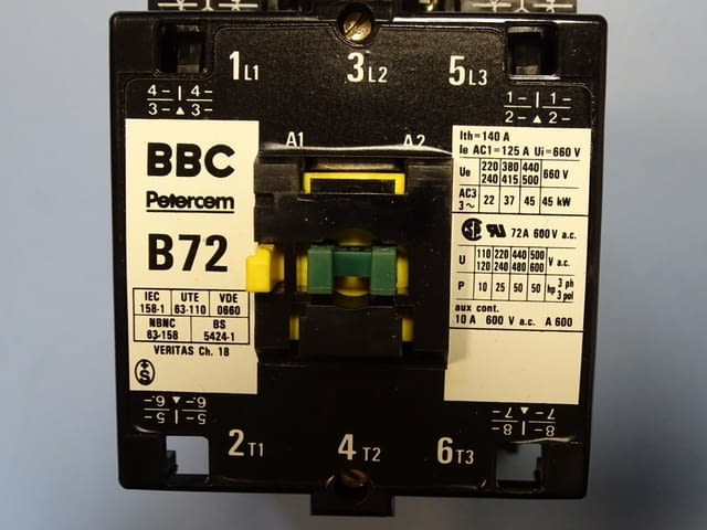 Контактор BBC Petercem B72-30-11 contactor 75A 220V, град Пловдив | Промишлено Оборудване - снимка 3
