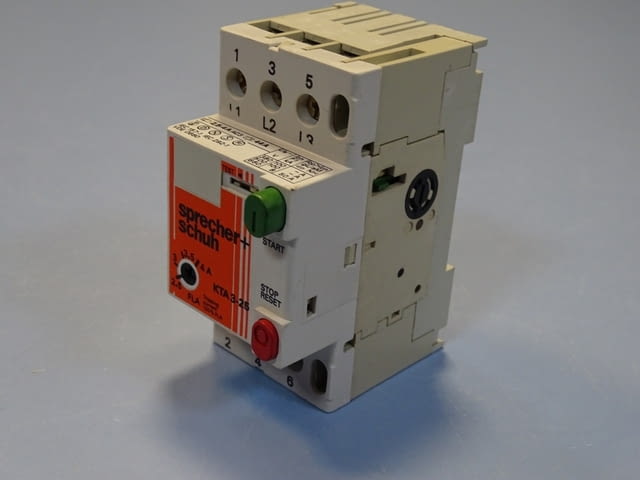 Моторна защита Sprecher+Schuh KTA 3-25 2.5/4A overload relay motor control - снимка 4