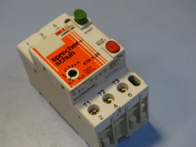 Моторна защита Sprecher+Schuh KTA 3-25 2.5/4A overload relay motor control - снимка 10