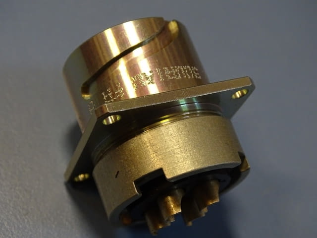 Кръгъл конектор Souriau 840 series circular connector 4 contacts - снимка 3