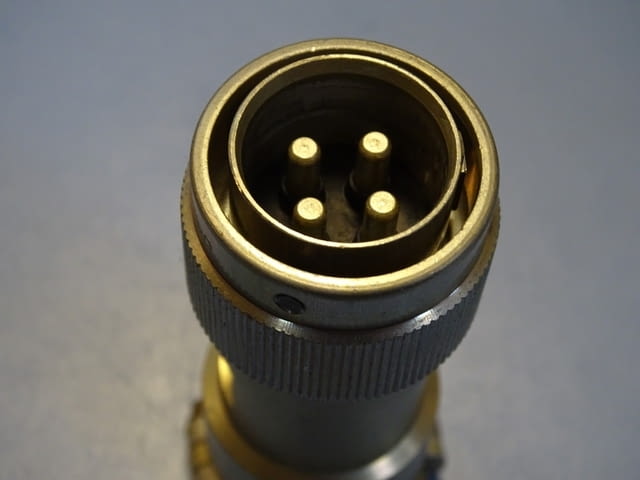 Кръгъл конектор Souriau 840 series circular connector 4 contacts - снимка 4