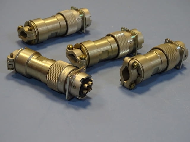 Кръгъл конектор Souriau 840 series circular connector 4 contacts - снимка 8