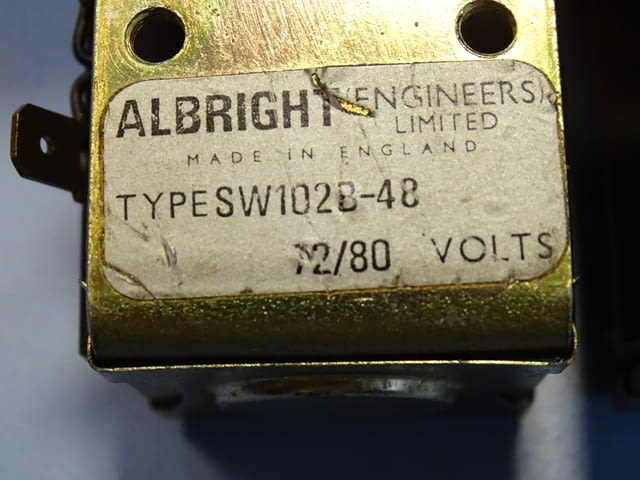 Контактор правотоков ALBRIGHT type SW102B-48 contactor 80 valts - снимка 4
