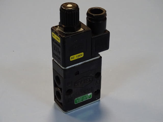 Пневматичен разпределител SHOKU-HERION 3EC-8E solenoid valve 100VAC - снимка 9