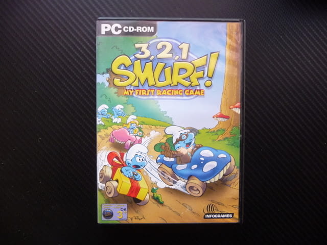 3, 2, 1 Smurf! PC CD-ROM Смърфовете компютърна игра забавна, град Радомир - снимка 1