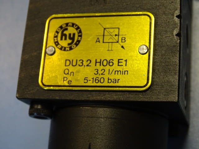 Хидравличен вентил за контрол на потока Ring-Hydraulik DU3.2HO6E1 flow control valve - снимка 3