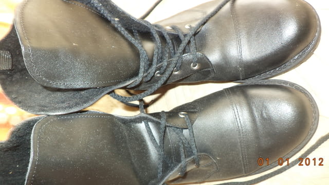 На вашето внимание - НОВИ ДАТСКИ дамски черни боти, естествена кожа - снимка 1