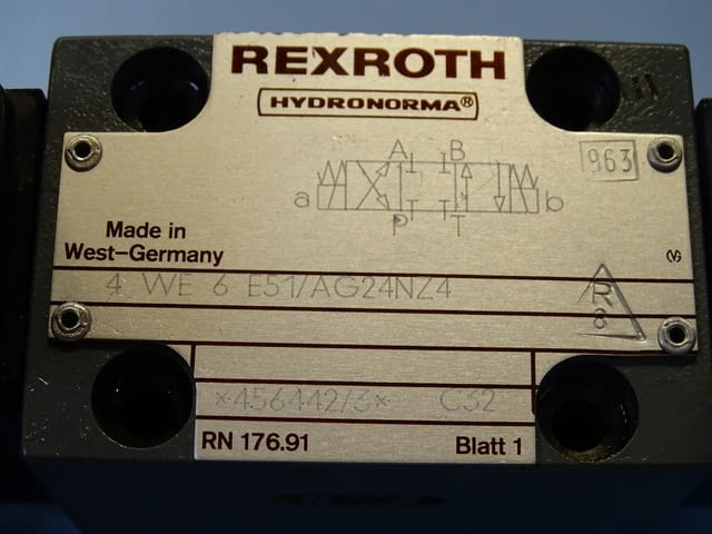 Хидравличен разпределител Rexroth 4WE6E51/AG24NZ4 operated directional control valve - снимка 3