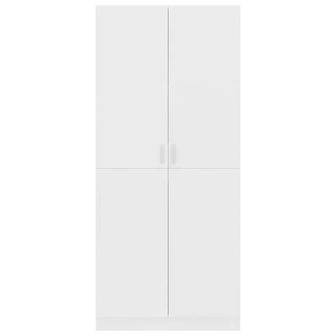 Гардероб, бял, 80x52x180 см, ПДЧ - град София | Гардероби - снимка 5